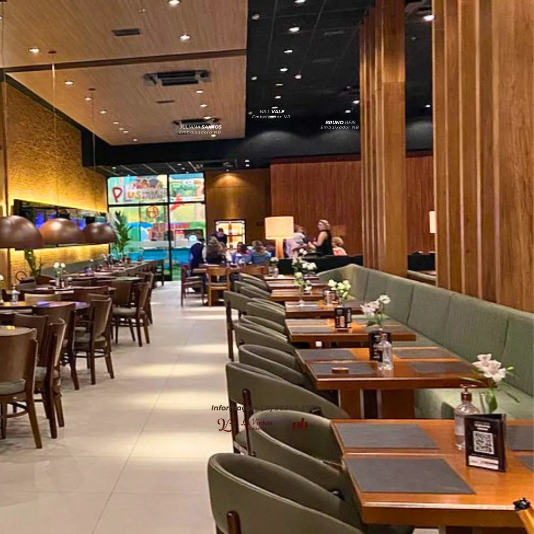 Ambiente do Coco Bambu em composição premium