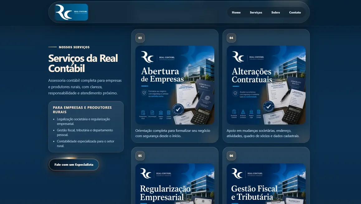 Real Contábil — gestão fiscal e tributária